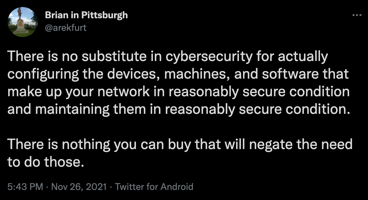 Security Compliance Tweet