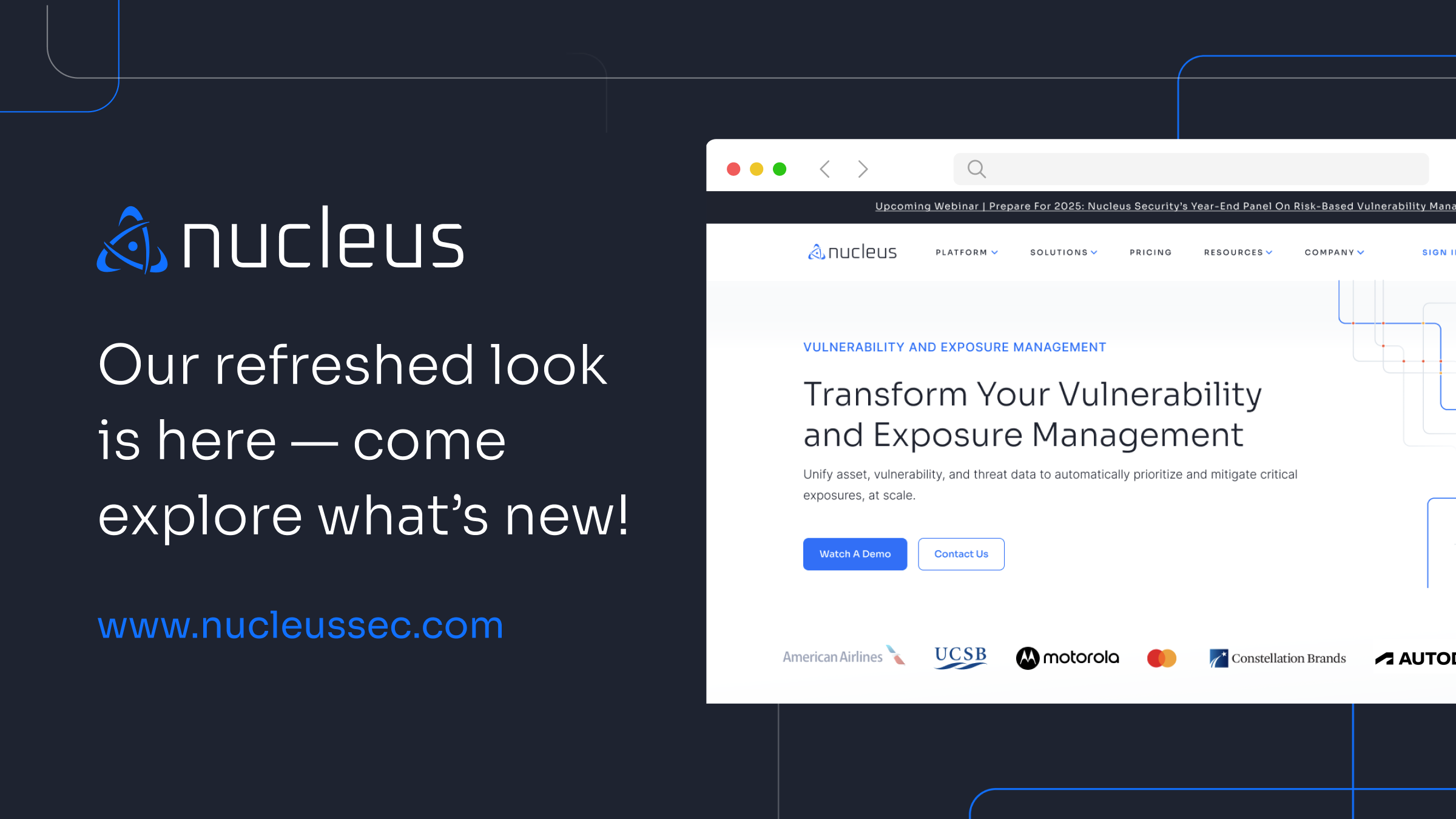 Nucleus Website Launch