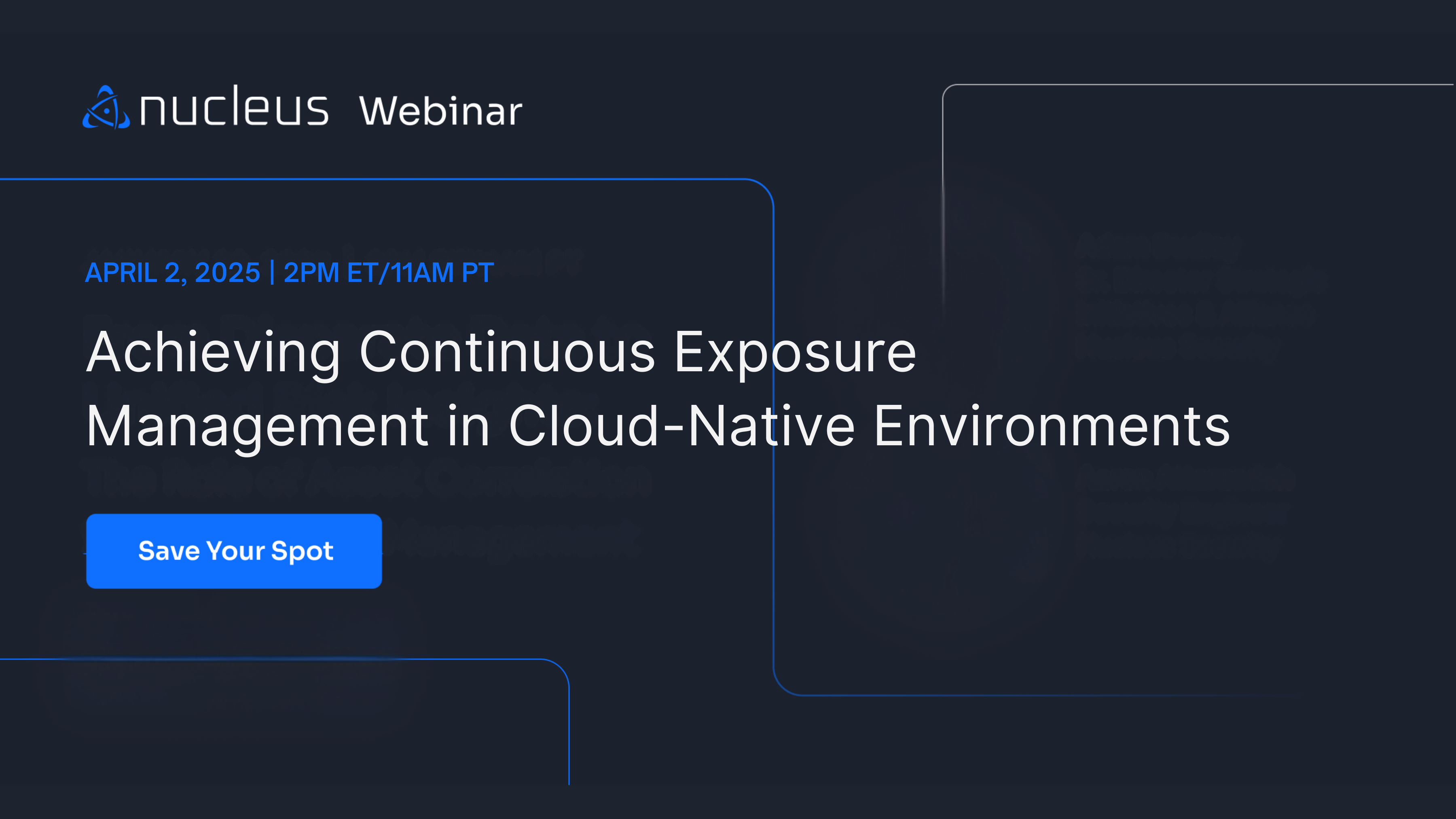 Cloud Exposure Management webinar banner