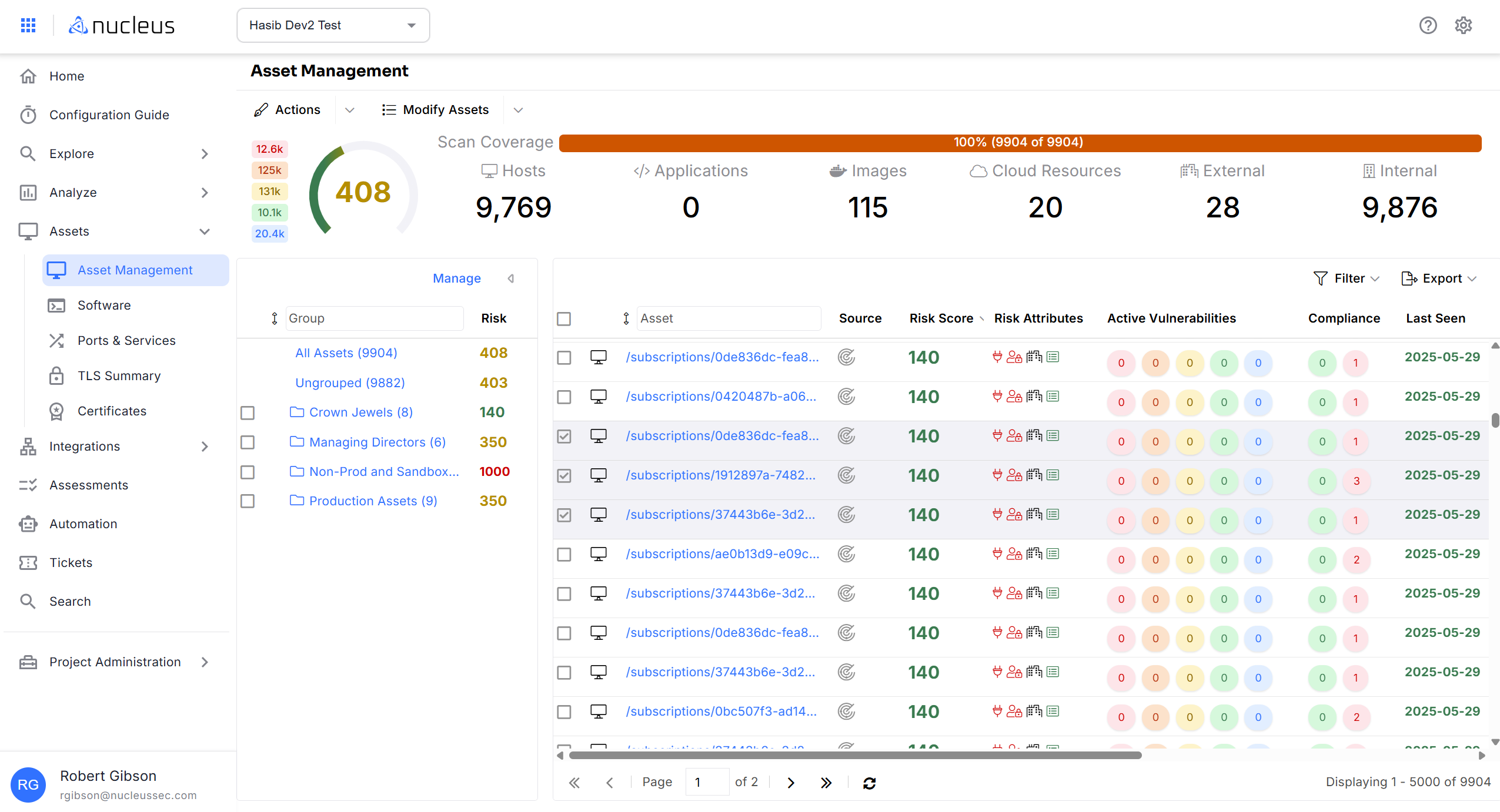 Nucleus Asset Management Screenshot