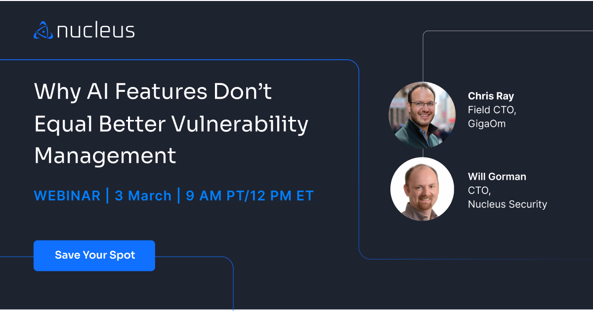 AI Features in Vuln Management Webinar Graphic