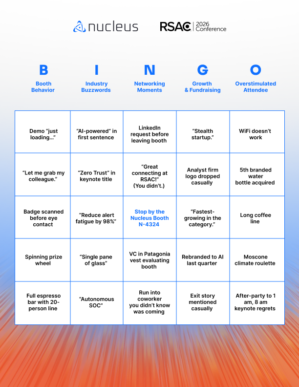 RSAC 2026 Bingo Card