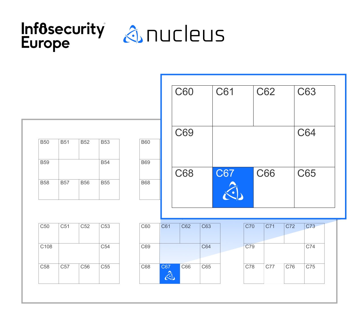 Nucleus ISE Booth Map 2026