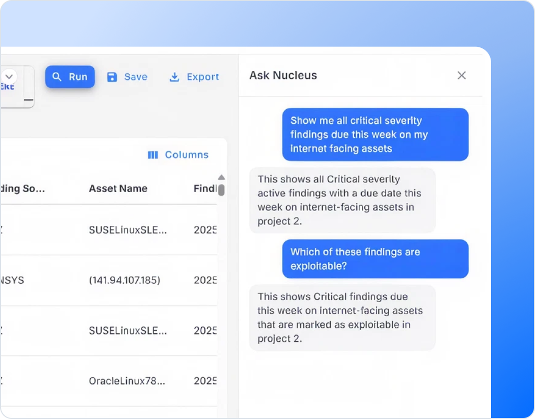 Nucleus Helix AI Agent Screenshot