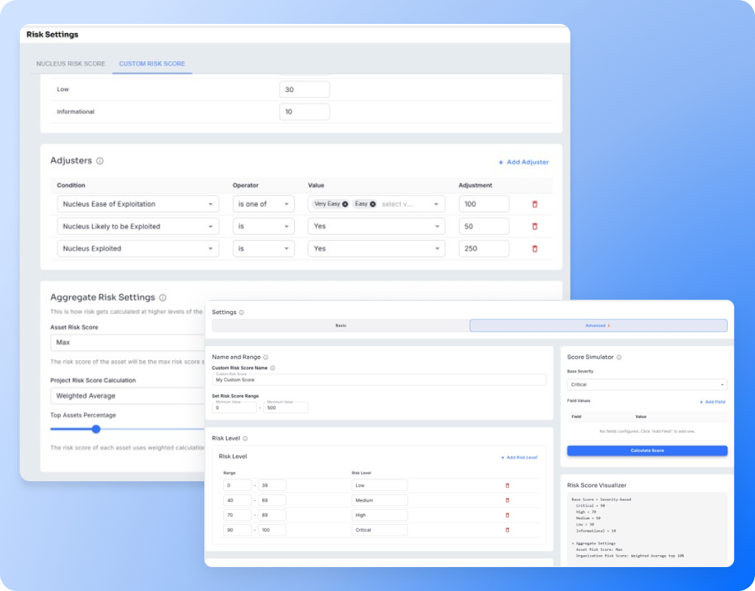 Risk Prioritization Product Screenshot