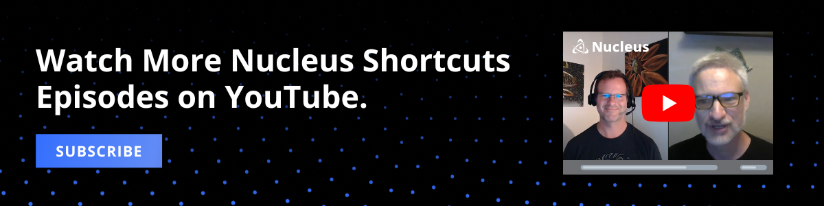 Nucleus Shortcuts Banner