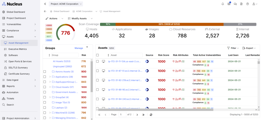 Nucleus UI Asset Management